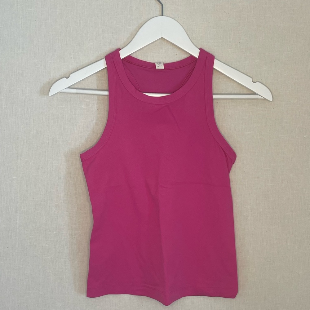 Women's Lululemon High neck Hot Pink Tank Top